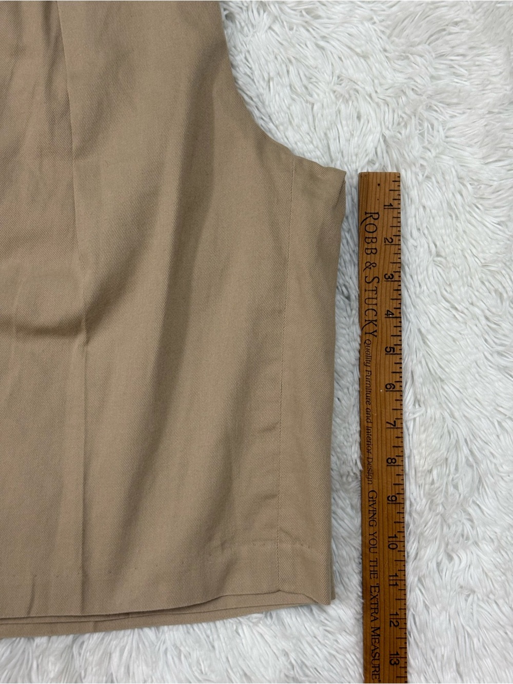 Vince Beige/Tan Waistband Detail Pants - Picture 6 of 9
